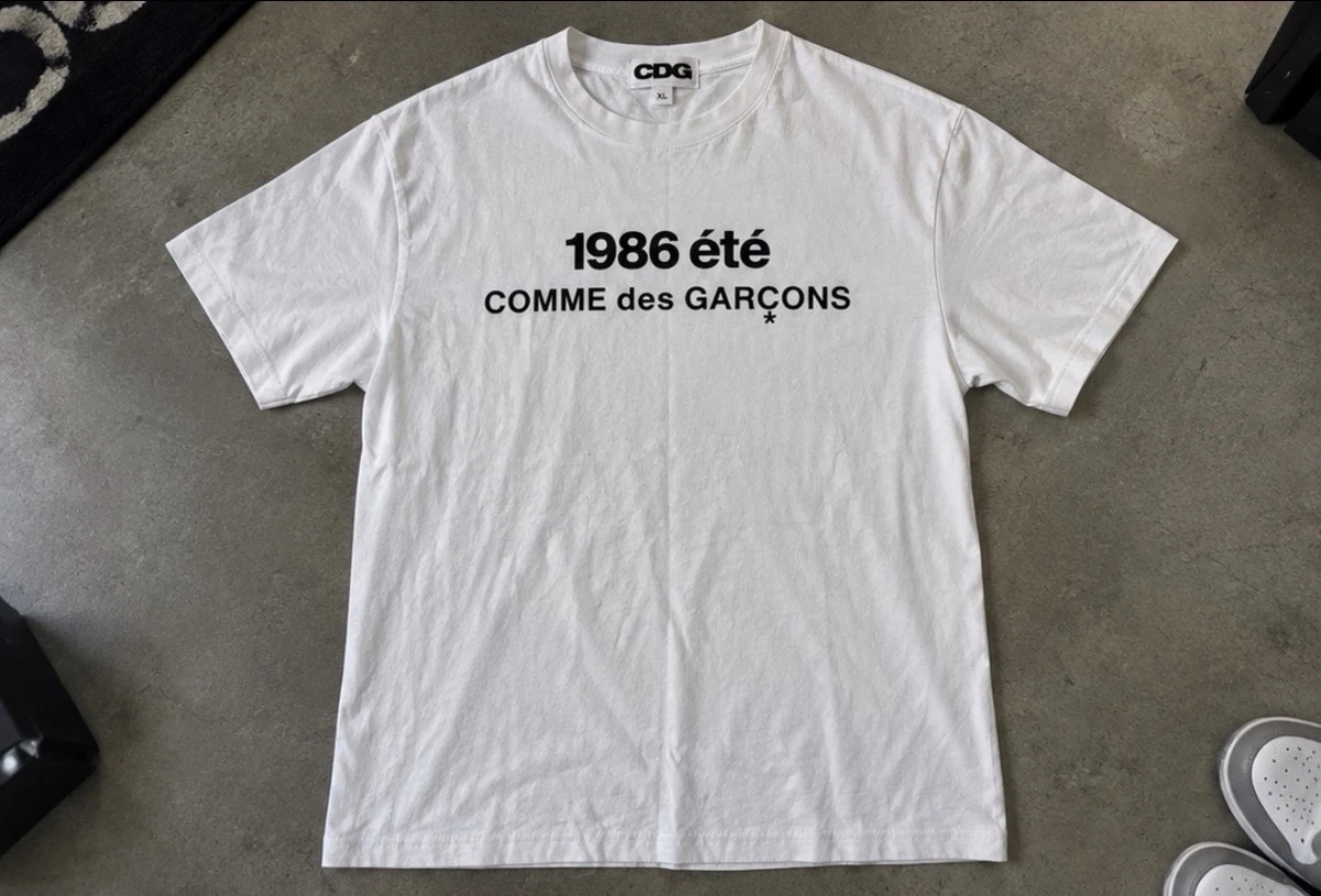 White Comme Des Garcons T-Shirts for Men for sale | eBay