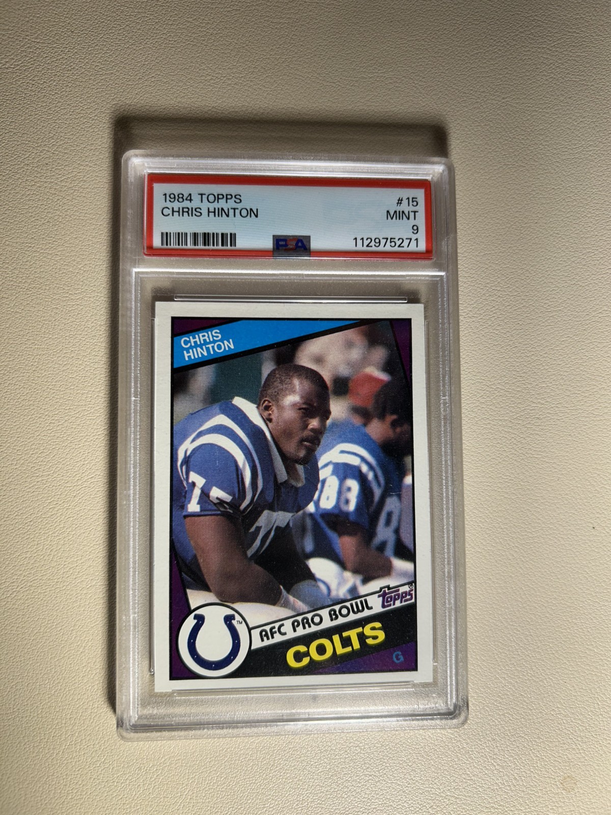 1984 Topps - Chris Hinton #15 PSA 9 Mint