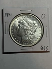 1891–O Morgan Silver Dollar Choice UNC Tough Date Blast White