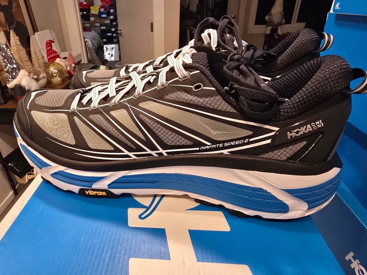 Hoka One One HOKA Mafate Speed 2 Black White Blue for sale | eBay