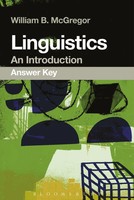 Linguistics An Introduction Answer Key William B. Mcgregor Taschenbuch Englisch