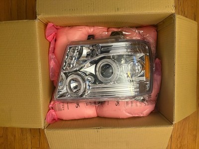 SPEC-D Tuning Projector Headlights 07-14 Chevy Tahoe Suburban Avalanche Chrome