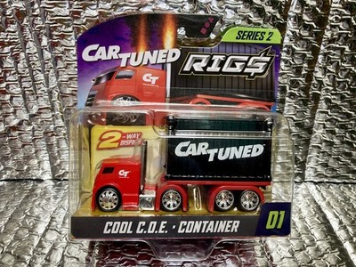 Car Tuned Rigs Series 2 Red Cool C O E Container Truck New