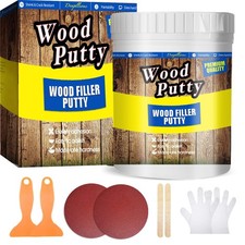 White Wood Putty Filler - Paintable, Stainable. Repairs Holes, Cracks  Chips...