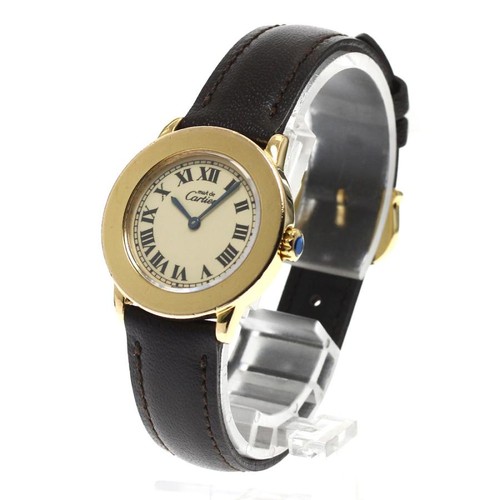 CARTIER W1008743 Must de Cartier Ronde SM Quartz Ladies #C829