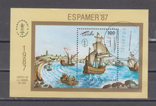1CUBA :  1987 -   SOUVENIR SHEET - SCOTT # 2964  SAILING