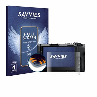 4x Full-Screen Schutz Folie für Nikon ZR 3D Curved Edge Display