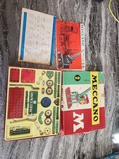 Vintage Meccano No 2 Set In Original Box Including Manuals