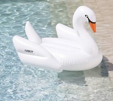 NEW Funboy Large White Swan Pool Float 59.5L ...