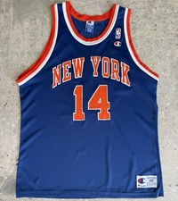 VINTAGE ANTHONY MASON JERSEY NEW YORK KNICKS CHAMPION ROOKIE #14 BLANK BACK XL