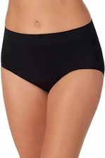 NEW Black Beige Carole Hochman Women's XL Seamless Brief 5-Pack Silky J1881
