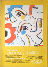 Poster poster - Horst Antes - Künstlerbund Baden-Württemberg - Stoccarda 1964
