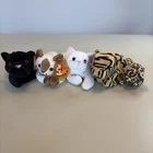 Vintage 90’s TY Beanie Baby Cats Lot Of 5  Plush Collectibles 1995 Adorable