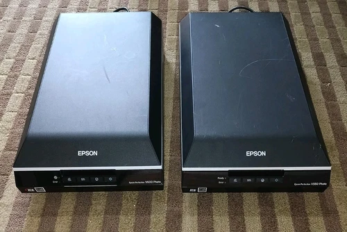 2 Lot Epson Perfection V600/V550 Photo Scanners As Is No Power Cord  Untested 