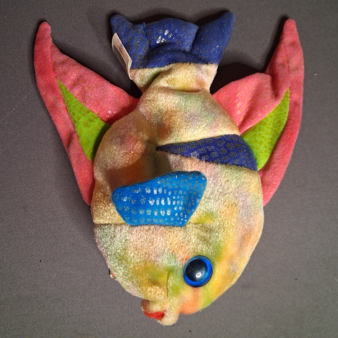 Vintage Ty Beanie Babies Aruba Fish Multicolor Plush Beanbag Toy 2000 6-14 in