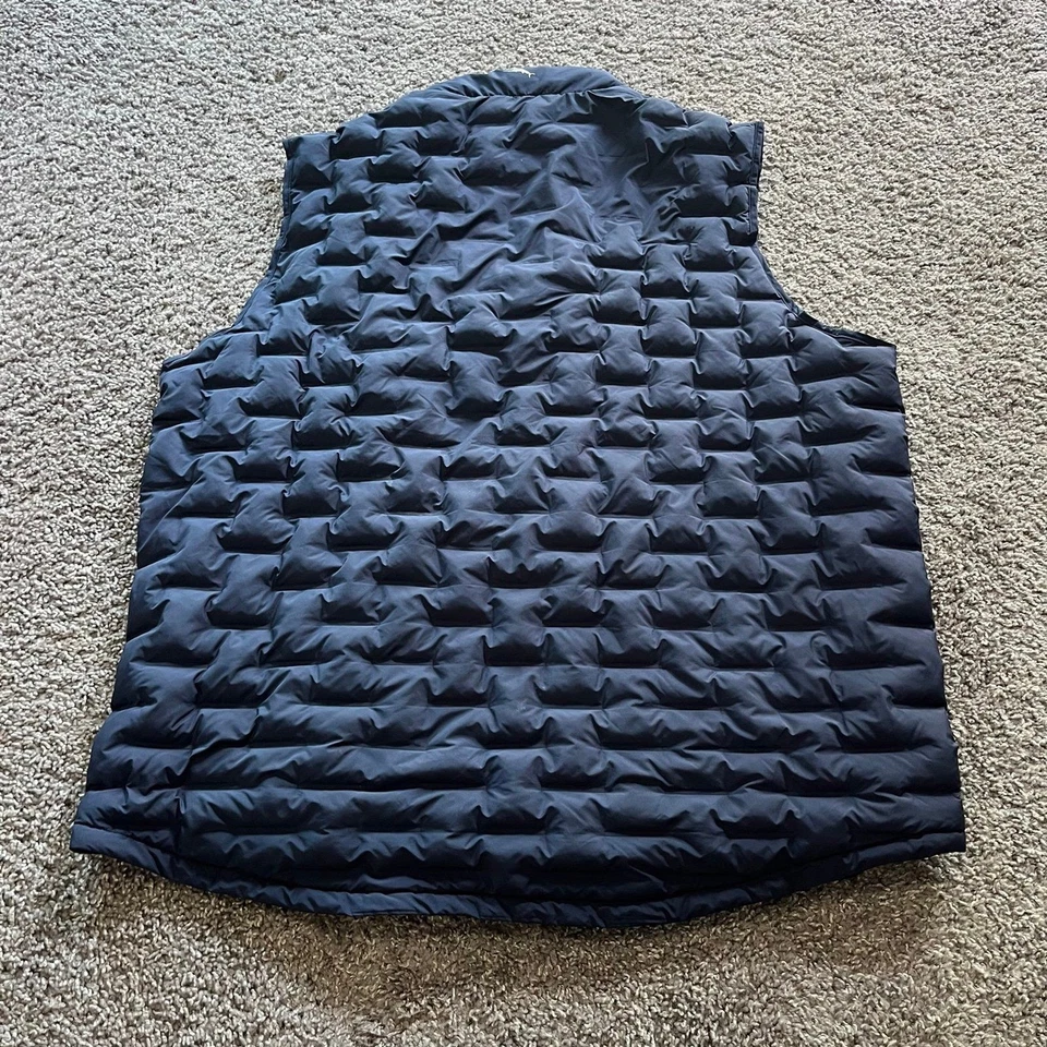 Tommy Bahama Chaleco Acolchado Cremallera Completa Chaqueta Azul Marino Para Hombres 2XL Foto 2 de 4