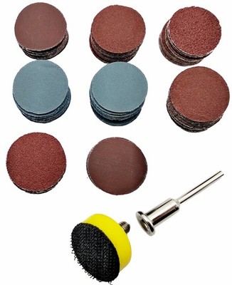 100tlg Set Mini Klettscheiben Ø25mm Korn 100-3000 für Dremel und Akkuschrauber