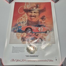 Richard Petty Winston Motor Sports Champions NASCAR 20th Anniversary 1991 Poster