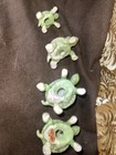 4 1960's vintage turtles miniature bone china japan animals — photo 4