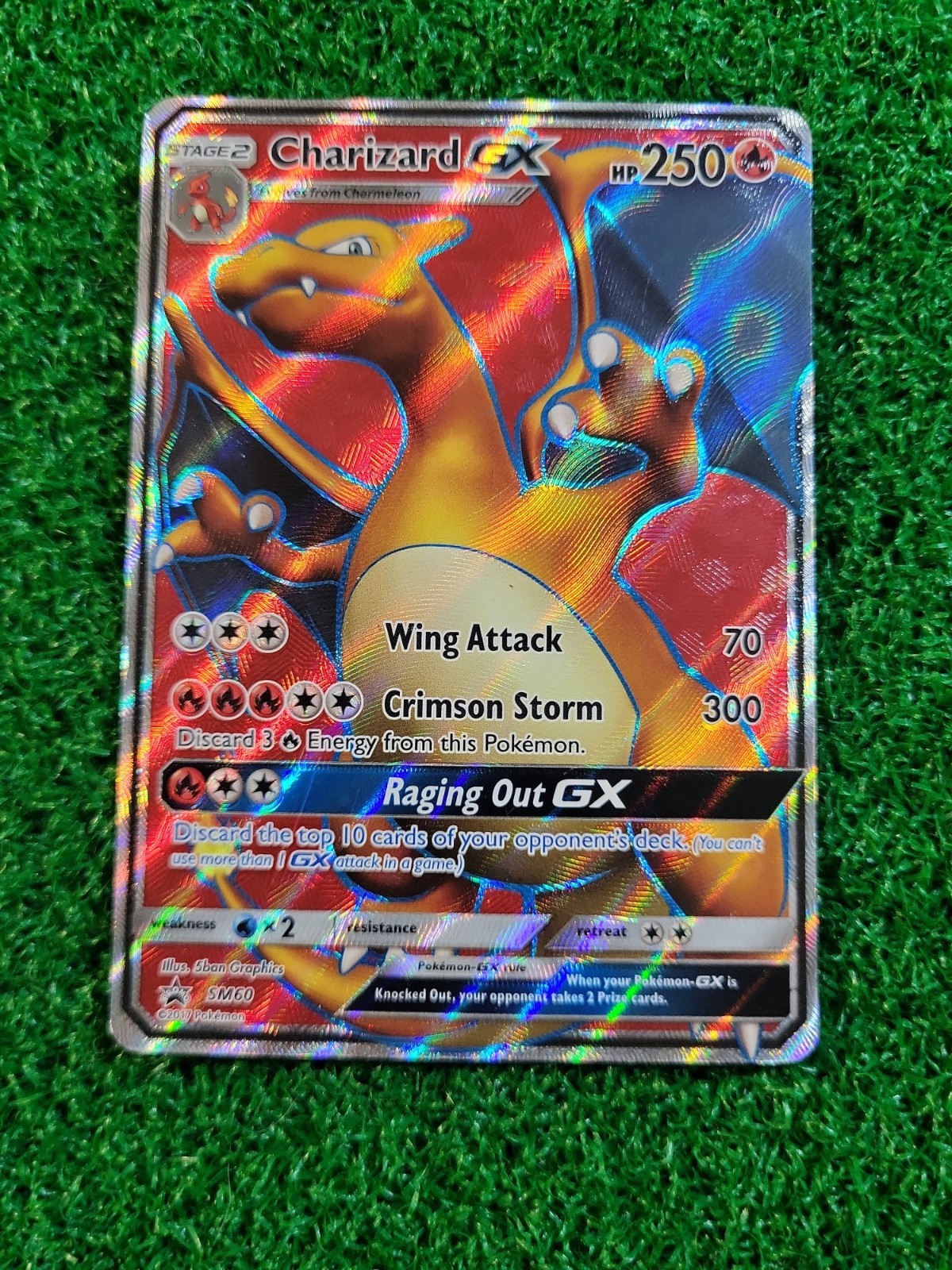 Charizard GX SM60 Sun & Moon Black Star Promo Full Art English Holo Pokémon
