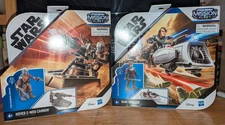 2 Star Wars Mission Fleet - Barc Speeder & Hover E-Web Cannon - New Sealed