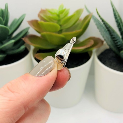 4, 20 or 50 BULK pcs Cowboy Hat Charms, 3D, Antique Silver - US Seller - AS663 - 第 5/5 張圖片