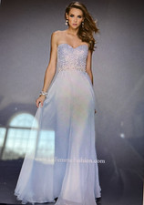 Prom Dress La Femme Formal Evening Gown style 20985 w/tags powder blue Size 4