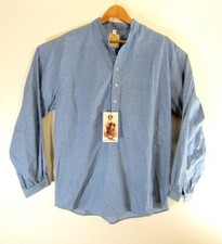 VTG 80s 90s Wah Maker Frontier Clothing Popover Blue Shirt Mens L Western