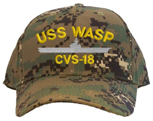 USS Wasp CVS-18 Embroidered Baseball Cap - Available in 7 Colors Hat - Picture 6 of 8
