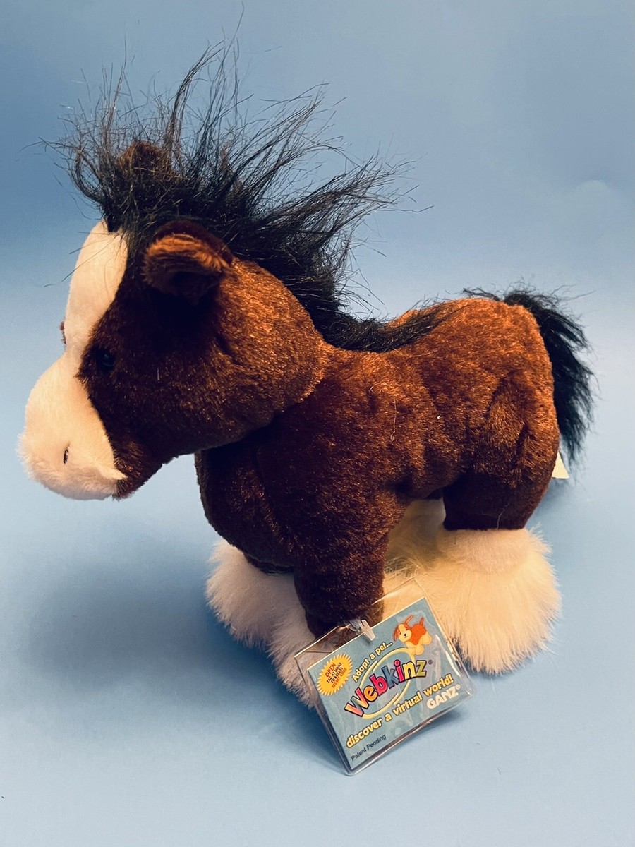 New Webkinz HM139 Clydesdale Horse UNUSED Sealed Code Tag + New Webkinz HM139 Clydesdale Horse UNUSED Sealed Code Tag +