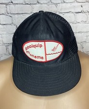Vtg 80’s McNeme Pool Novelty Trucker Mesh Cap Hat Adjustable Snap Back USA Made