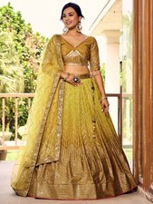 Designer Bridal Fancy Lehenga Choli Indian Bollywood Wedding Ethnic Lehnga