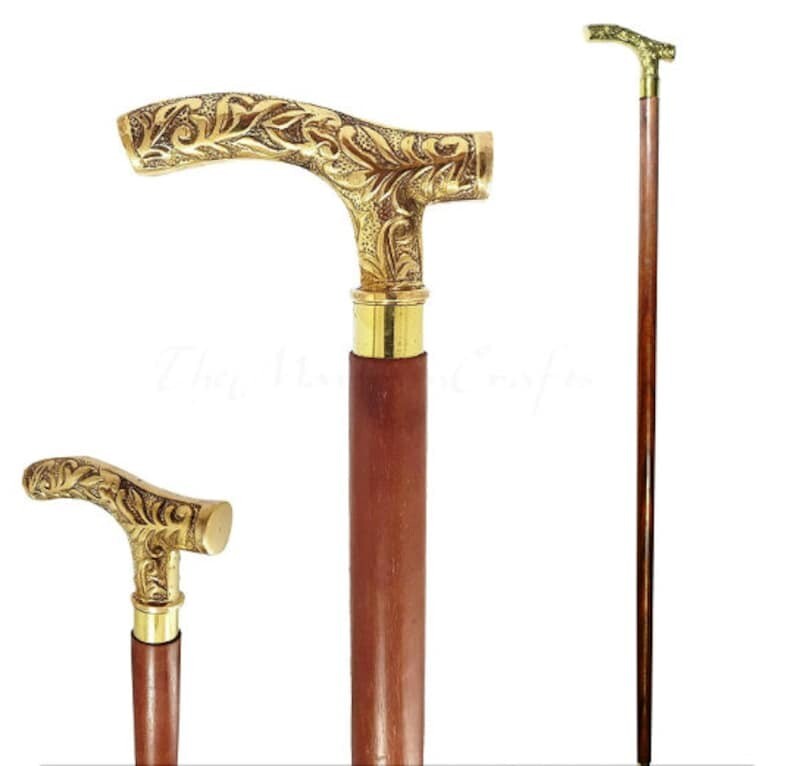 Solid Brass Personalized Victorian Engraved Handm… - image 6