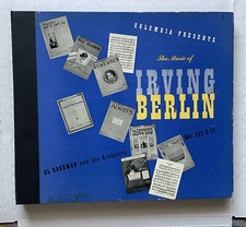 Music of Irving Berlin AL GOOMAN ORCHESTRA (4x 78rpm Folio 1940s) Columbia C-78