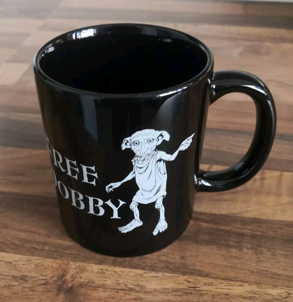 Harry Potter Dobby Black Ceramic Mug in Excellent Condition by Paladone  