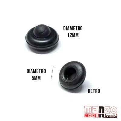 COMPATIBILE WHIRLPOOL 12 PZ GOMMINO ANTIGRAFFIO DIAMETRO EST 12 MM INT 5 GRIGLIA CUCINA GP7