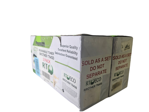 2 Pack Generic Eco Brother TN430 TN460 TN540 TN570 Toner Cartridge - Black - Picture 5 of 6