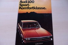 218960) Audi 100 Prospekt 08/1972