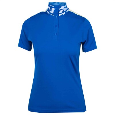 J. Lindeberg Ladies Pip Golf Polo Shirt GWJT06467 O346 Blue XS