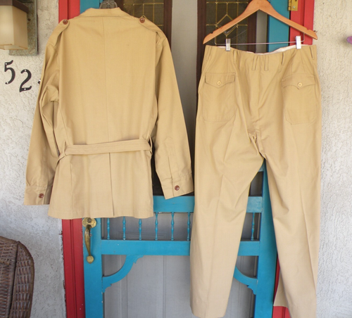 Vintage 1960s Academy Safari Boutique / Nairobi Suit~Jacket & Pants~Kenya Africa - Picture 3 of 9