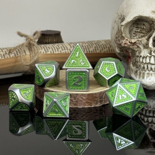 Metal dice set, board game multi-sided dice dnd Dungeons and Dragons, solid dice - Picture 59 of 72