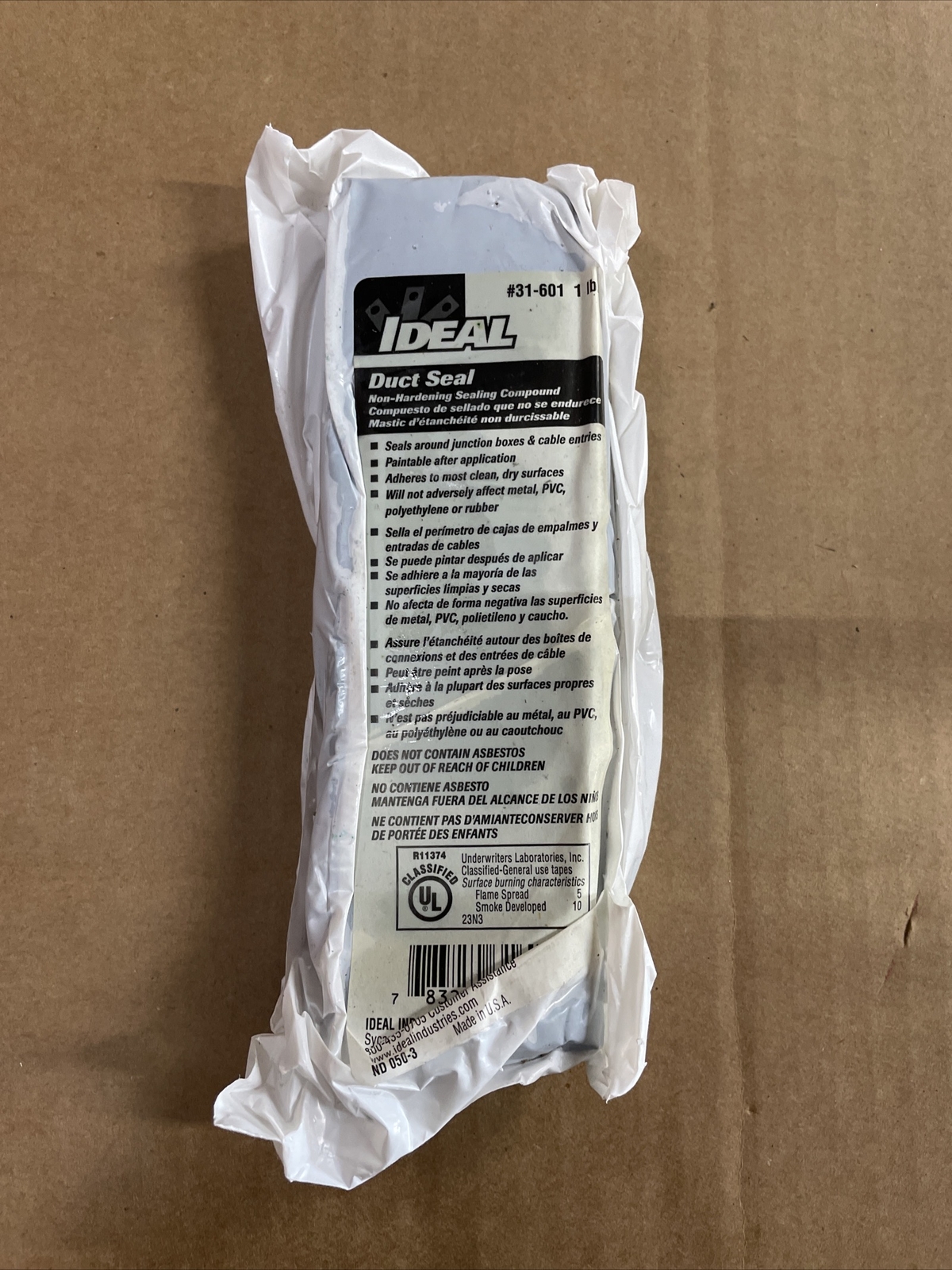 ( 1 ) Ideal 31601 DUCT SEAL 1LB BLOCK NEW OLD STOCK eBay