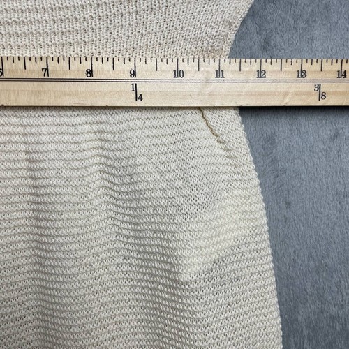 Boho Western Crochet Ivory Maxi Skirt Small Coastal Prairie Festival Beach Soft - Picture 3 of 5