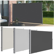 Alu Seitenmarkise Windschutz Ziehbar Sichtschutz Sonnenschutz Seitenrollo