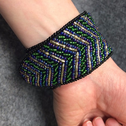 Reloj de pulsera con cuentas hechas a mano Pulsera de banda de cuero sintético 9.5 " - Imagen 5 de 17