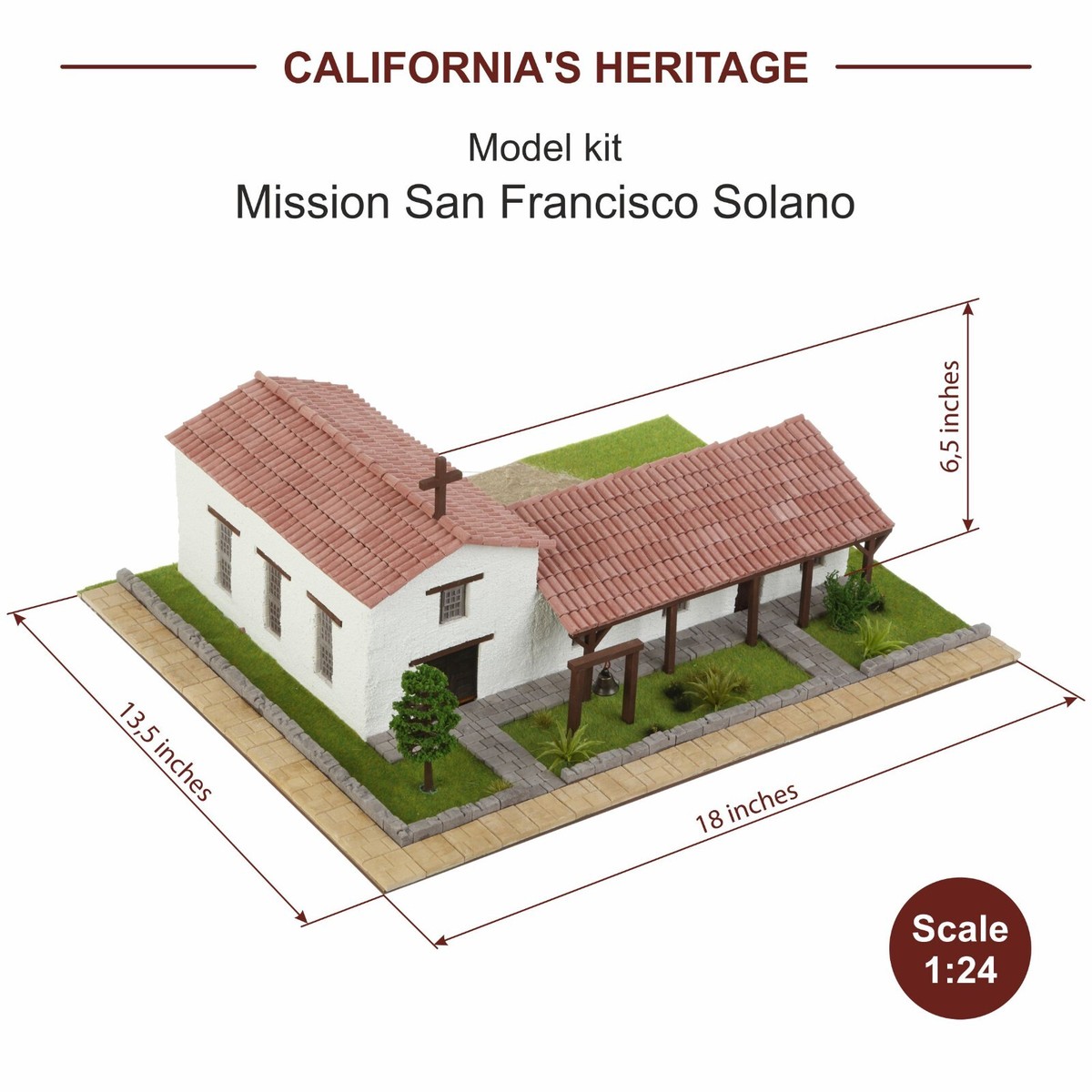 School project California Missions Model Kit San Francisco Solano Mini  Bricks | eBay