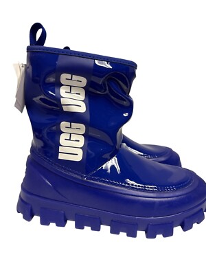 Ugg Brellah Women's Classic Mini Rain Boot Blue Water Repellent Size 5 NEW