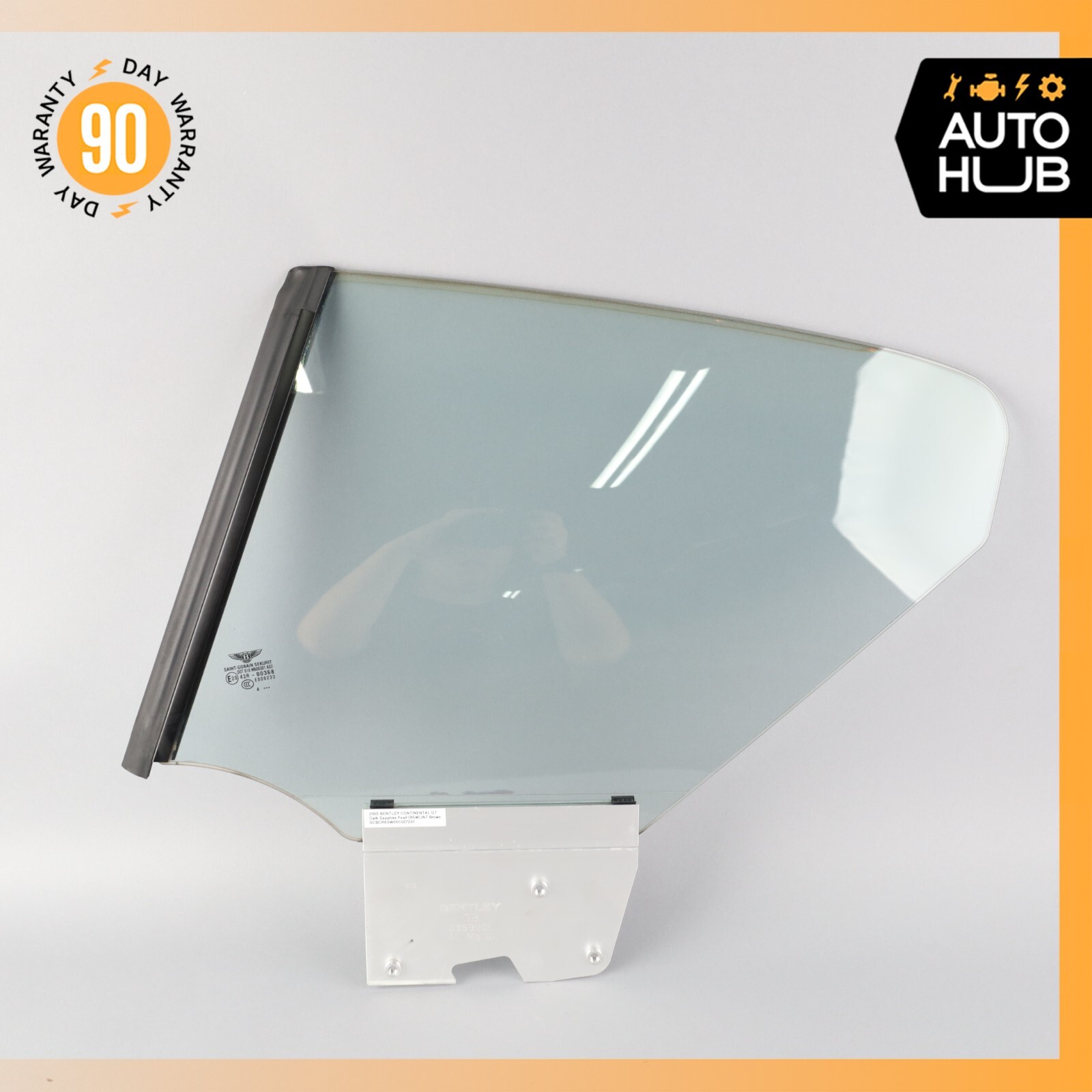 Bentley Continental GT 2003-2010 REAR+LEFT Quarter glass P/N 3W8845297D