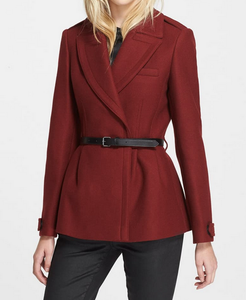 abrigo burberry rojo