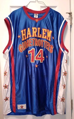 Maillot Réversible Vintage Harlem Globetrotters #21 - Taille M, Signé (dédicaces)